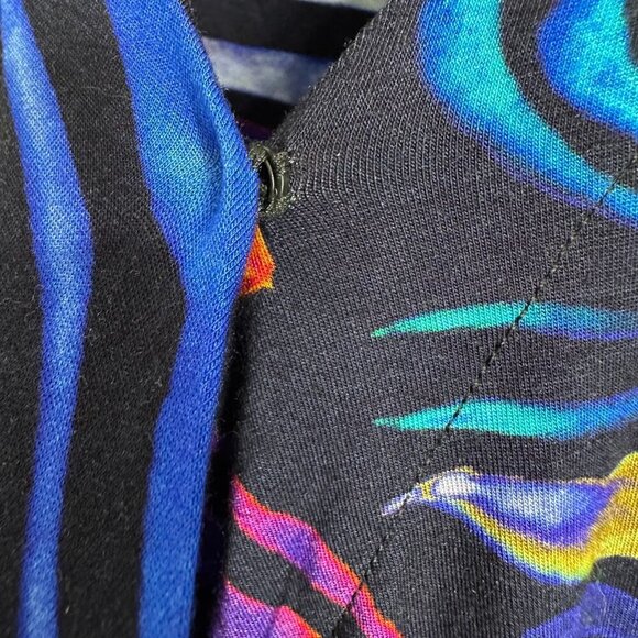 Soft Surroundings Maxi Dress 2X Blue Ruched - Picture 9 of 10